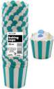 Baking Cups - Teal Green Stripes